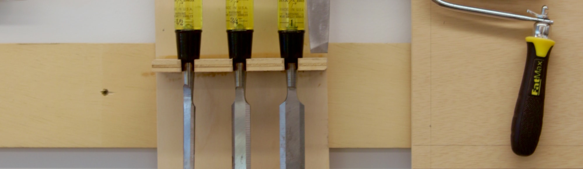 Workbench with tools